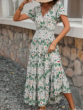 Airchics Robe Fleurie De Plage Boheme Chic Longue Femme