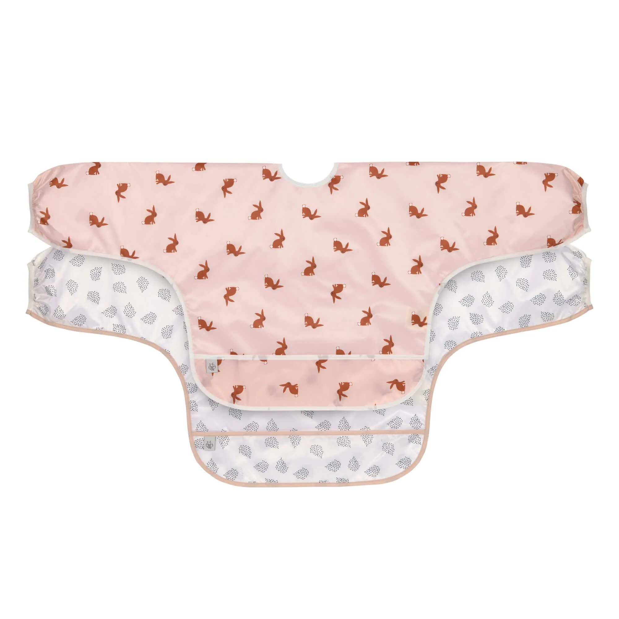 Bavoirs manches longues avec poche (2pcs), Little Forest Lapin | Lässig