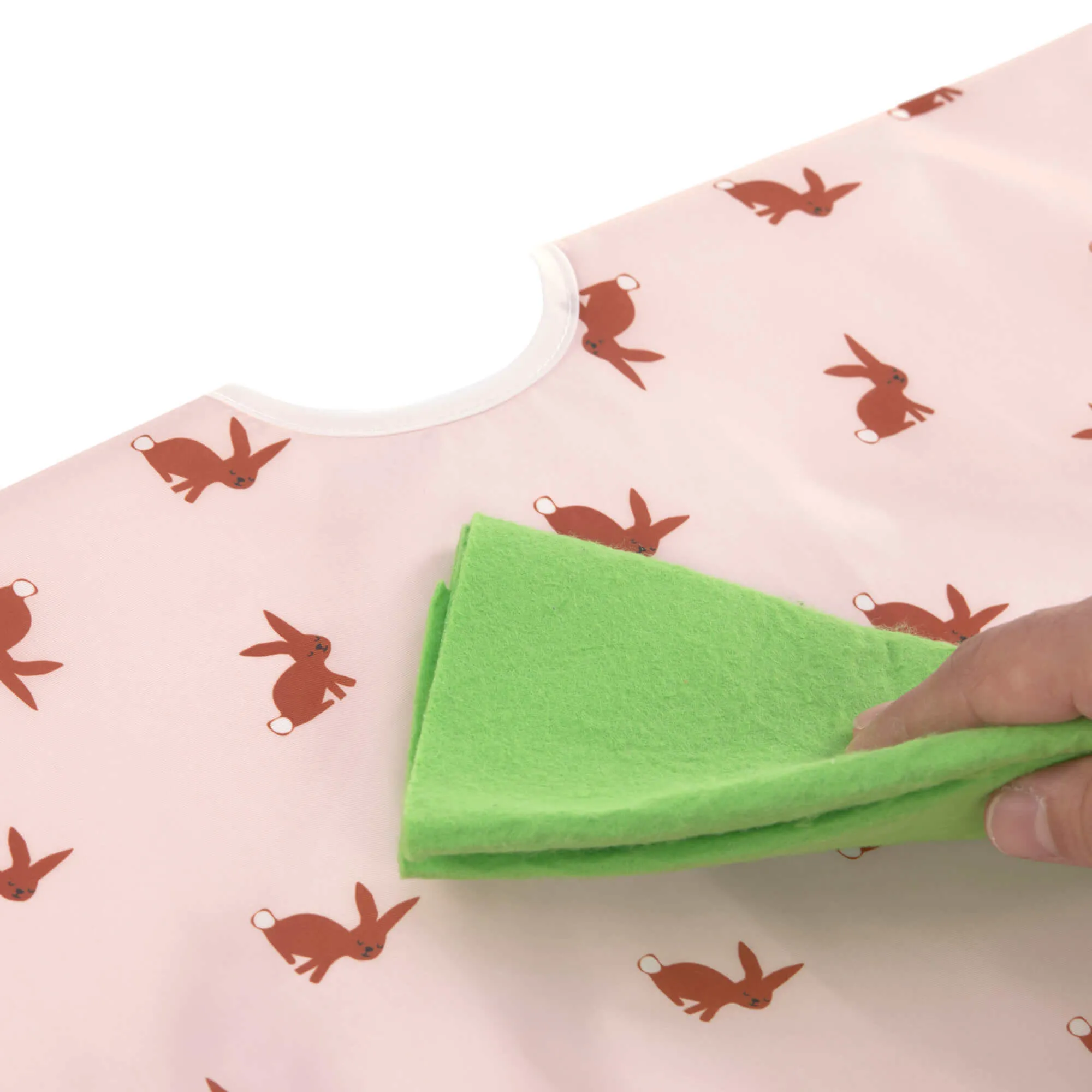 Bavoirs manches longues avec poche (2pcs), Little Forest Lapin | Lässig