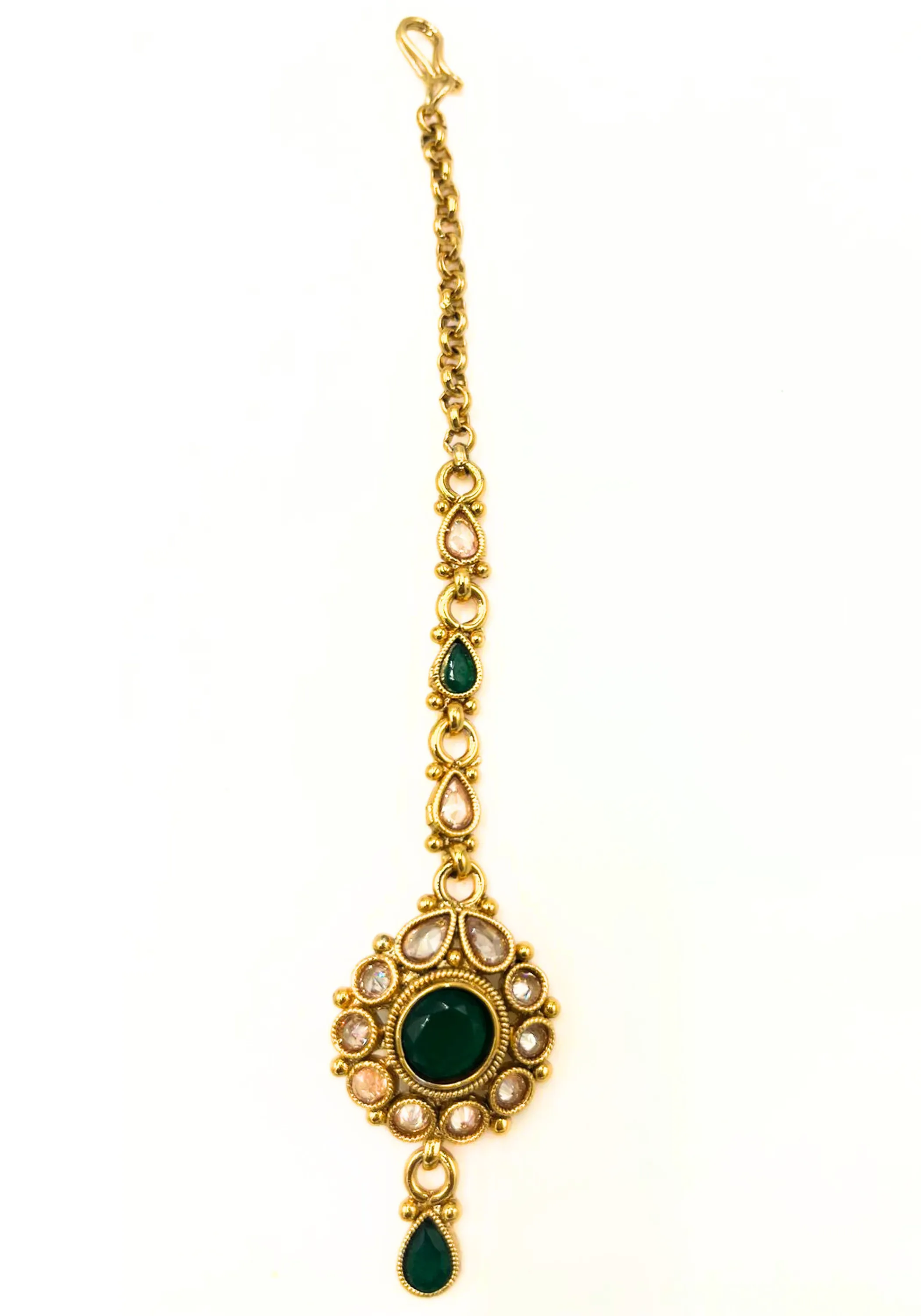 Bijou tikka polki doré vert Raksha
