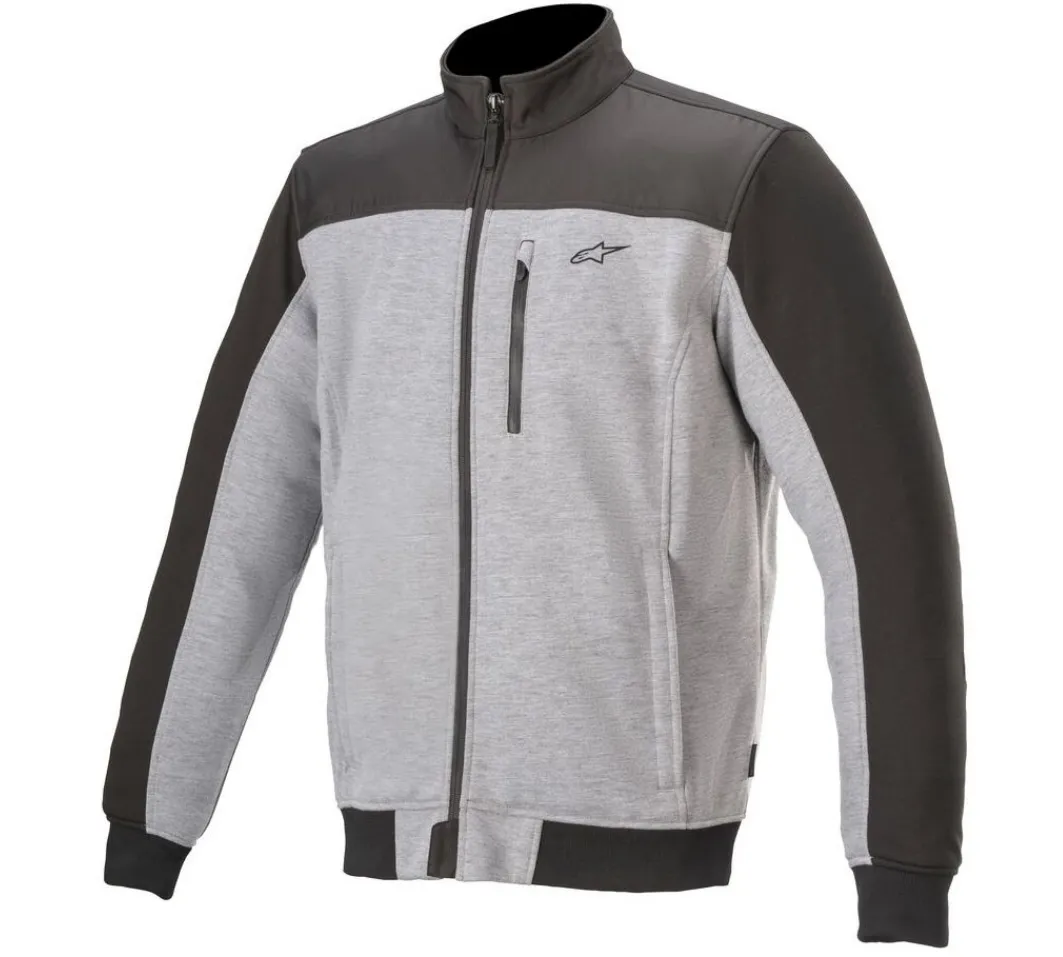 BLOUSON ALPINESTARS CAFE TRACK FLEECE BLACK GREY