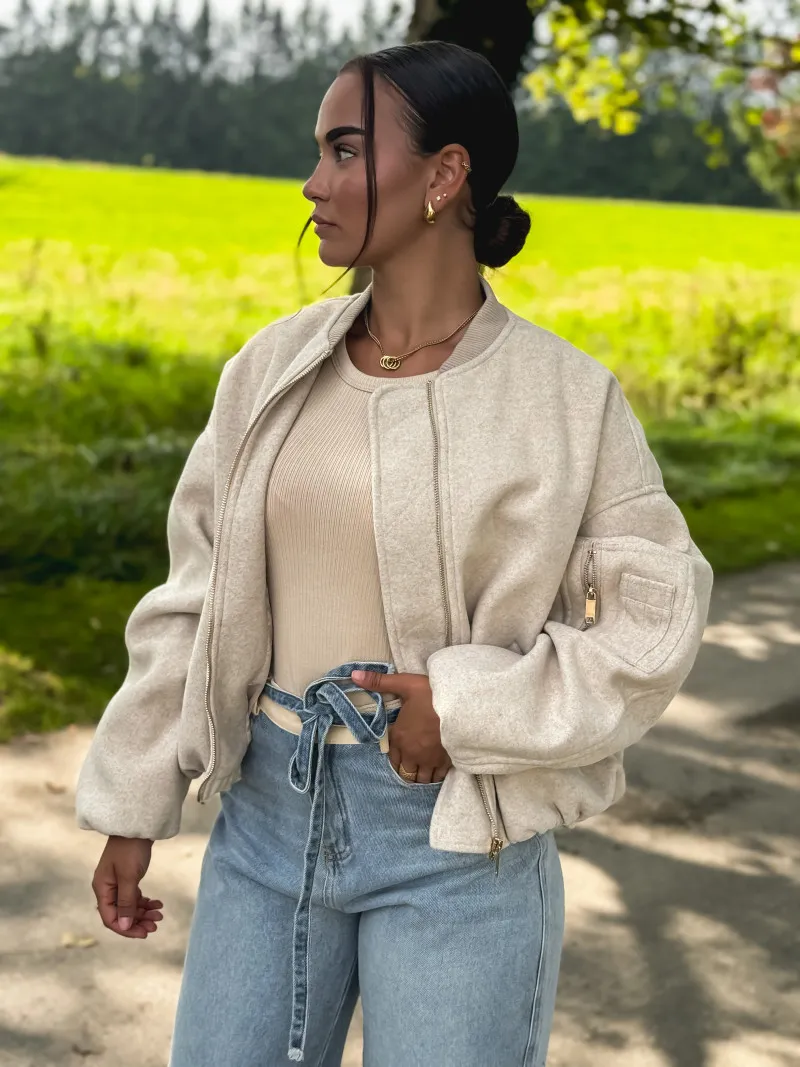 Bomber Édimbourg - Beige