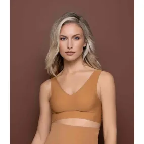 Brassière sans armatures invisible à col V - Marron Bye Bra  | 3 Suisses