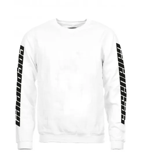 CALABASAS - SWEAT COL ROND CREWNECK BLANC LOGO NOIR