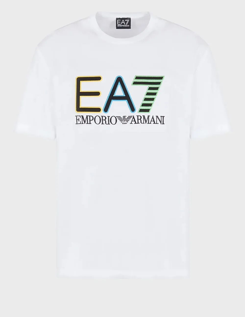 Camiseta Emporio Armani EA7 Logo Series Blanca Hombre