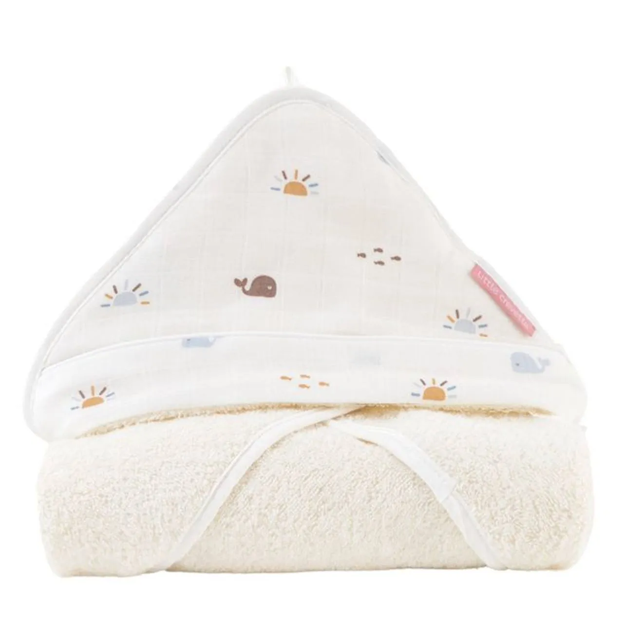 Cape de bain Malo beige - Little Crevette