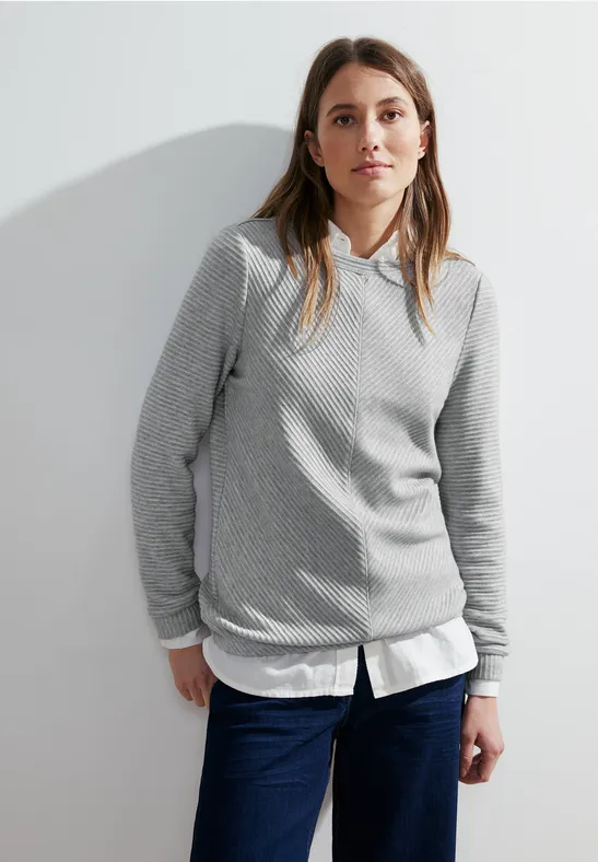 CECIL T-shirt chiné ottoman 