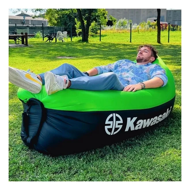 Chaise longue gonflable Kawasaki | Moto Shop 35