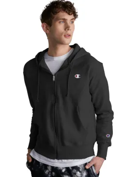 CHAMPION M REVERSE WEAVE FULL ZIP HOOD