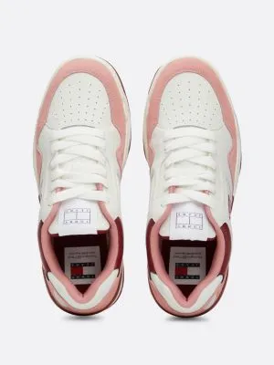 Chaussures de basket colour-pop en cuir | Rose | Tommy Hilfiger
