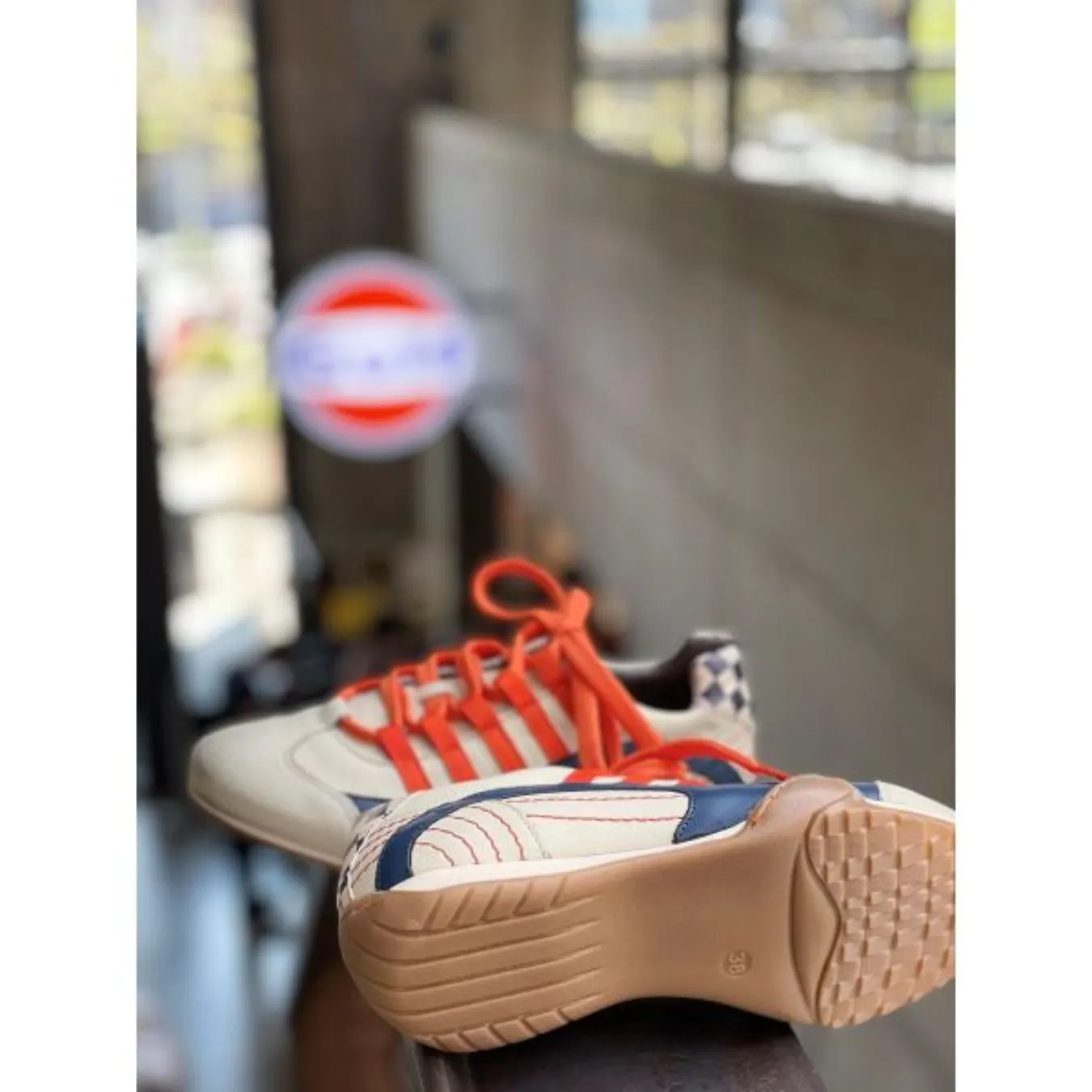 Chaussures GULF Racing Oil Crème pour femme
