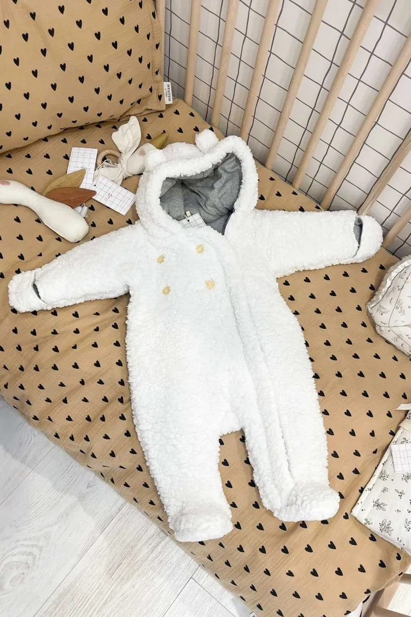Combi-Pilote Ours Sherpa Blanc