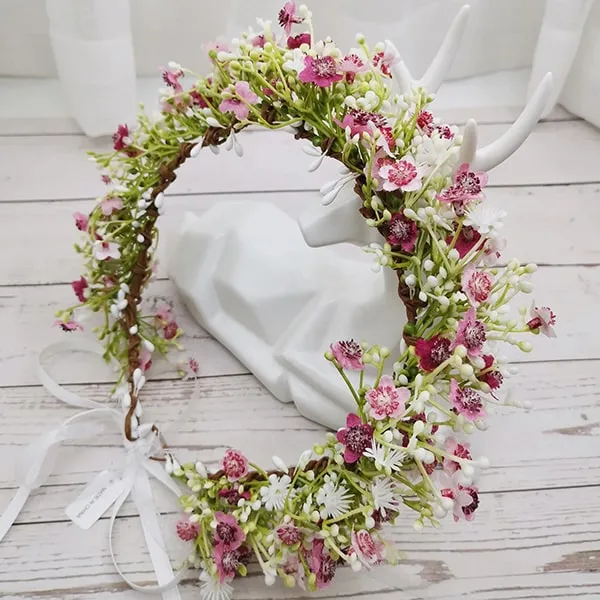 Couronne de Fleurs Cheveux Hippie