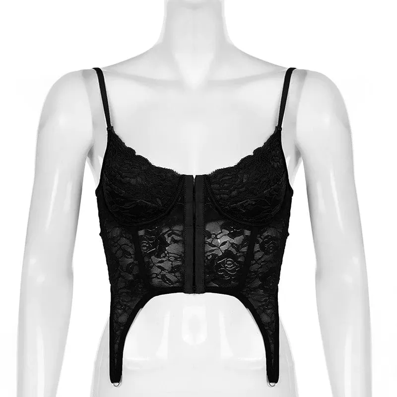 Crop Top Bustier  Noir