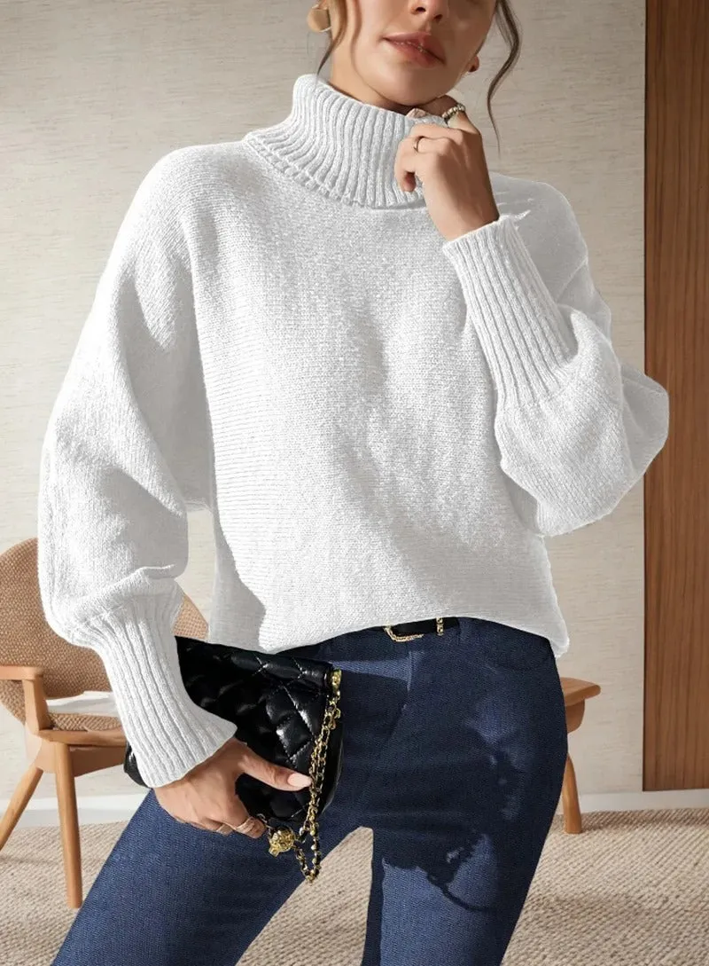Daisy - pull col roulé femme