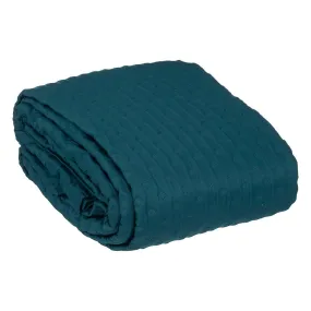 Dessus de lit 240x260 KALIA - bleu | 3 Suisses