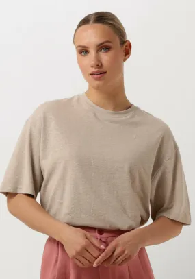 drykorn t-shirt lilani en beige