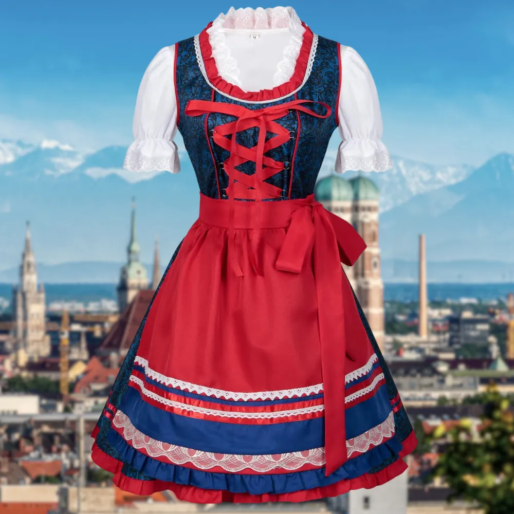Eilifrida | Robe élégante pour femme | Rouge