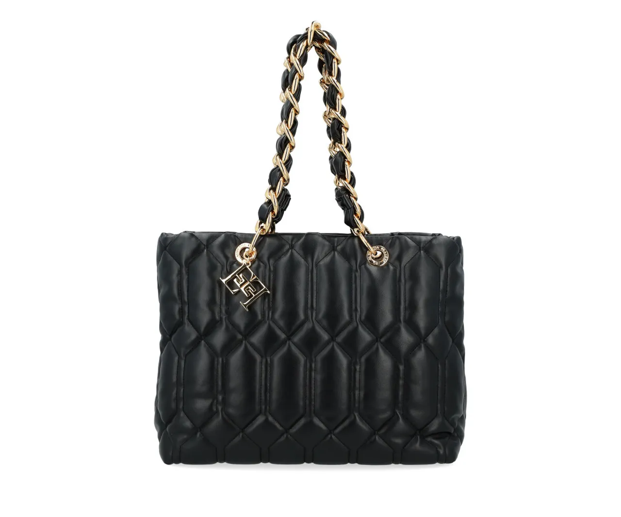 Elisabetta Franchi Sac à main Puffy noir