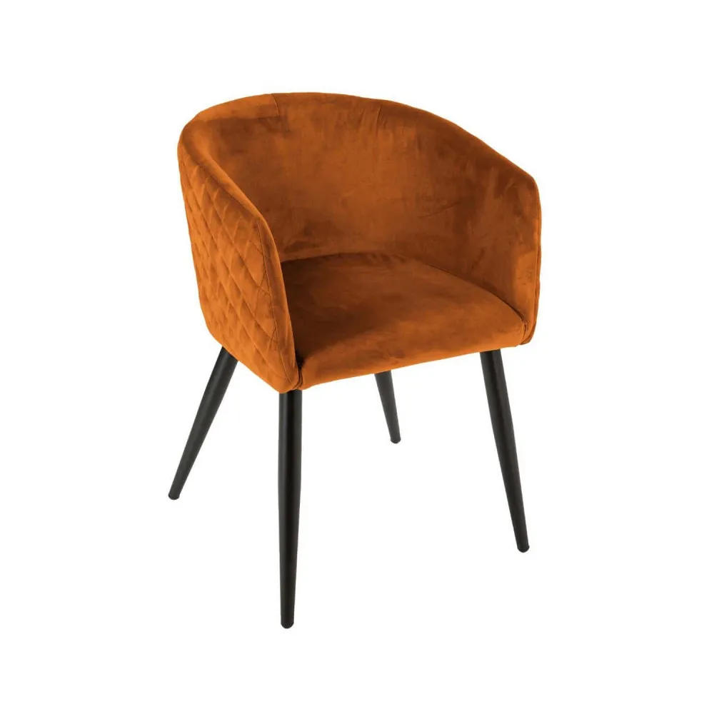 Fauteuil déco en velours "Marlo" Atmosphera Couleur Gris foncé