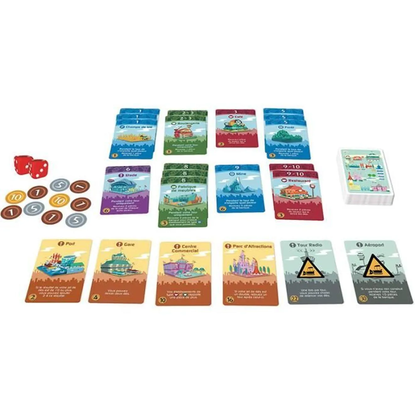Gigamic - Minivilles Deluxe - Jeux de société - Jeux pour la famille - Jeux de réflexion blanc - Gigamic