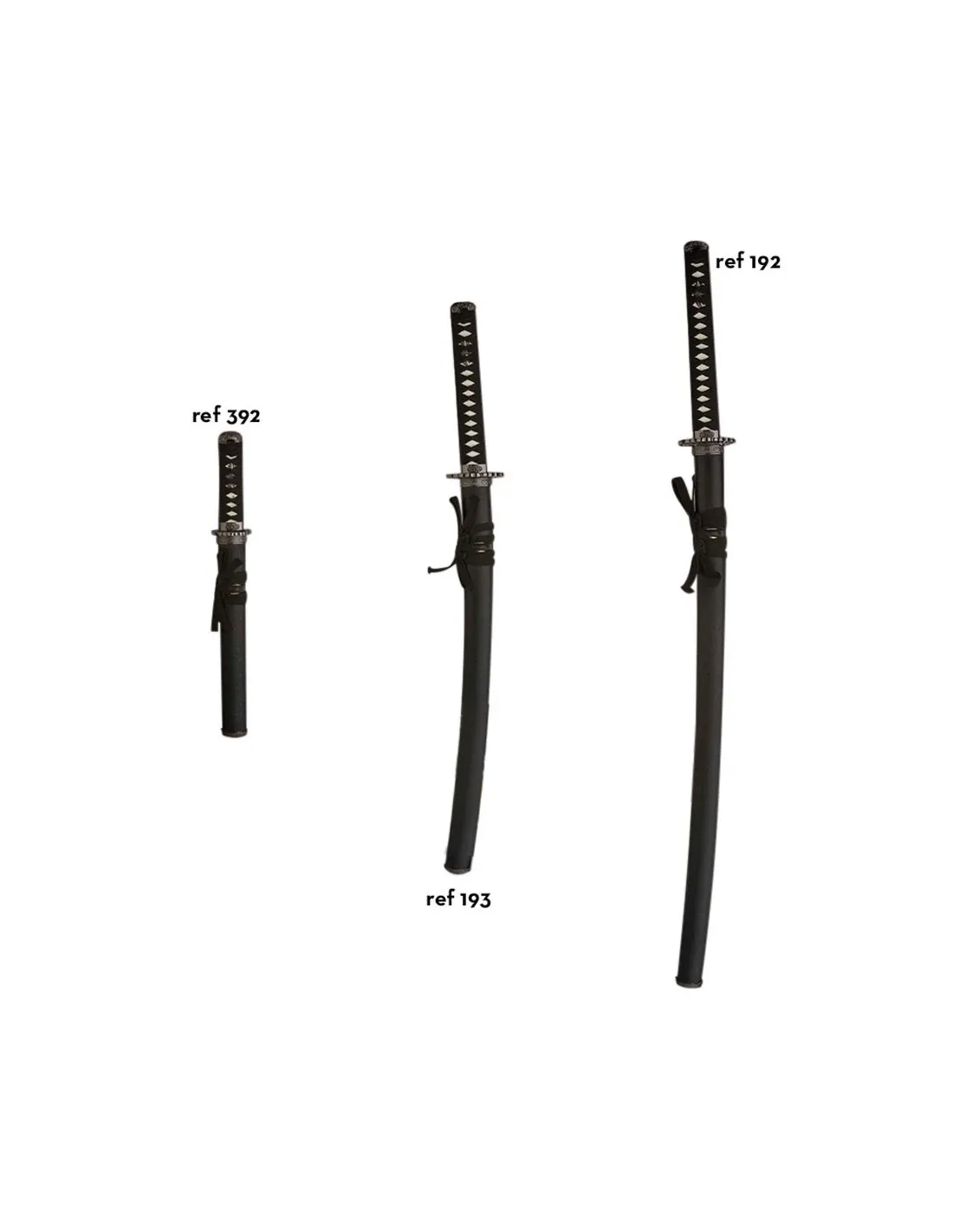 Grue de bouclier de fourreau noir Katana ⚔️ Boutique Épées