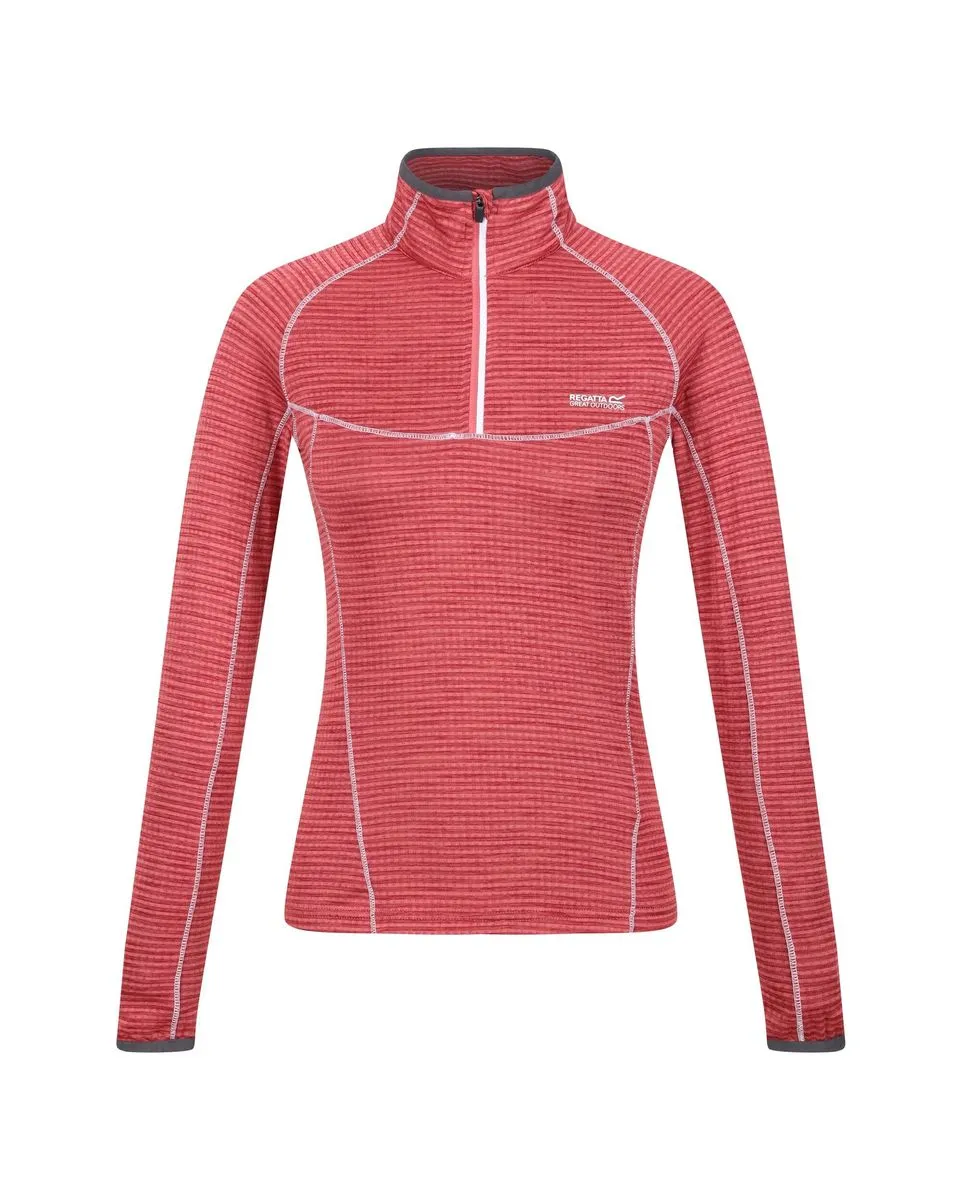 Haut col zip Femme Wmns Yonder Rose