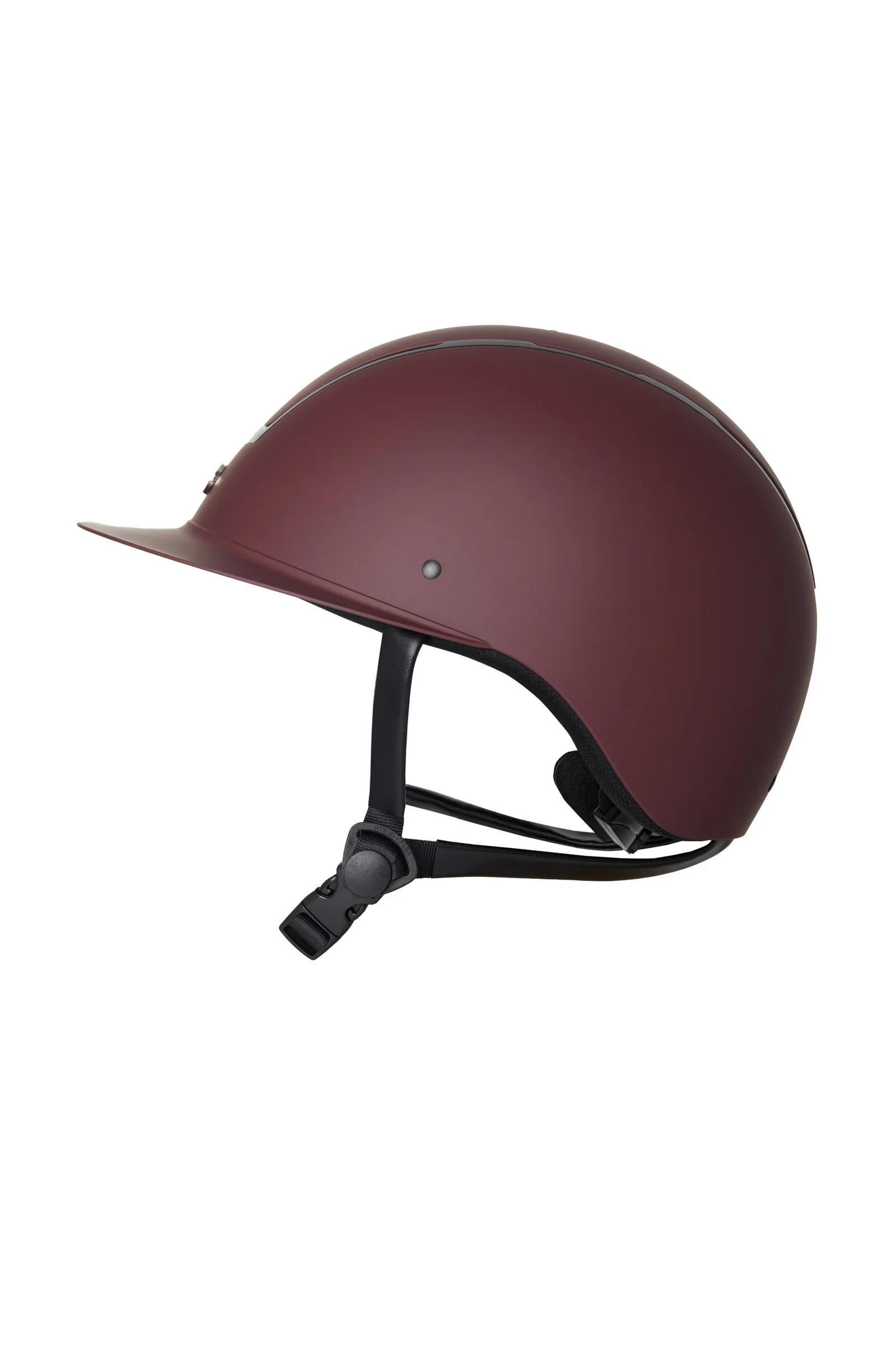 Horze Casque d'équitation Noir avec coque brillante et pare-soleil