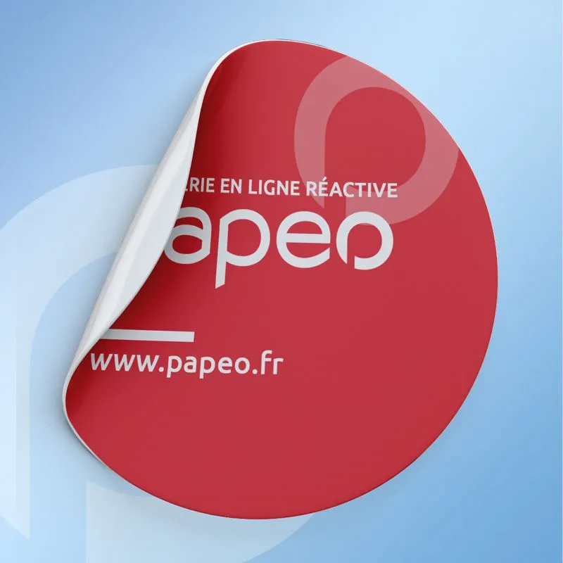 Imprimer un autocollant papier vinyle blanc ou transparent