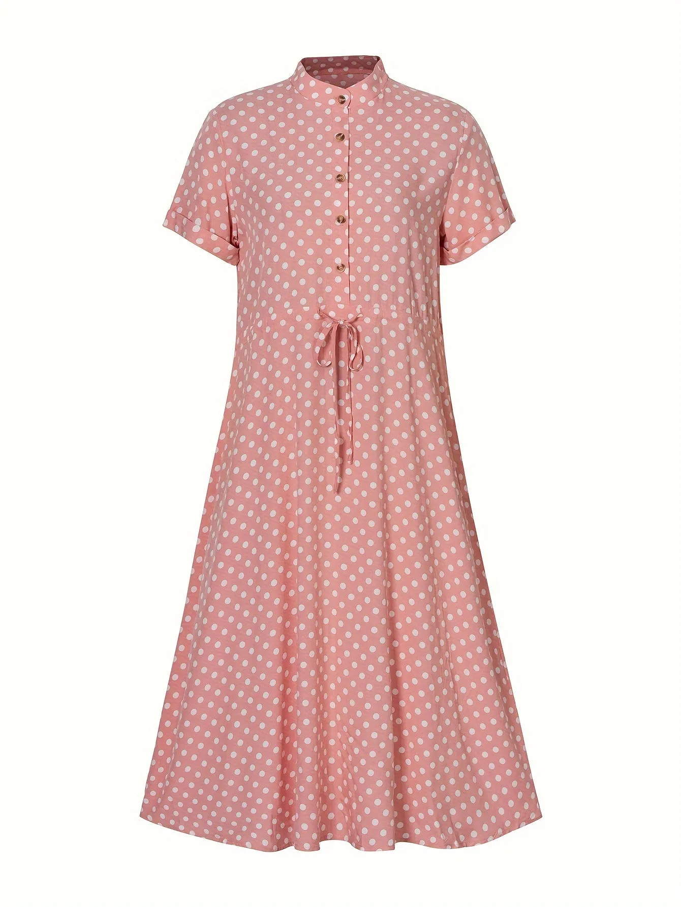 Irmgard | Polka Dot Print V-cou robe femme