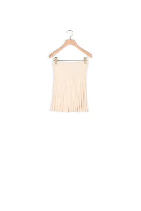 Jupe courte en maille plissée
