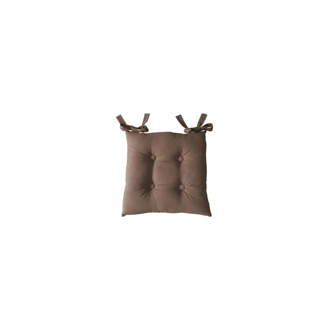Lot de 2 galettes de chaise LOAN 40x40 taupe | 3 Suisses