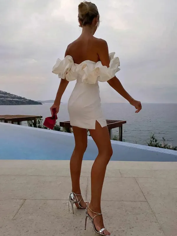 Madison | Robe satin volants