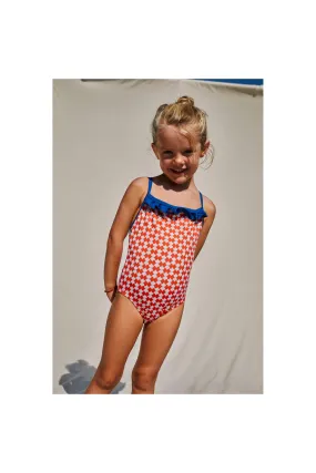 Maillot de bain pour fille JAVA Red Woodstock | GILI'S