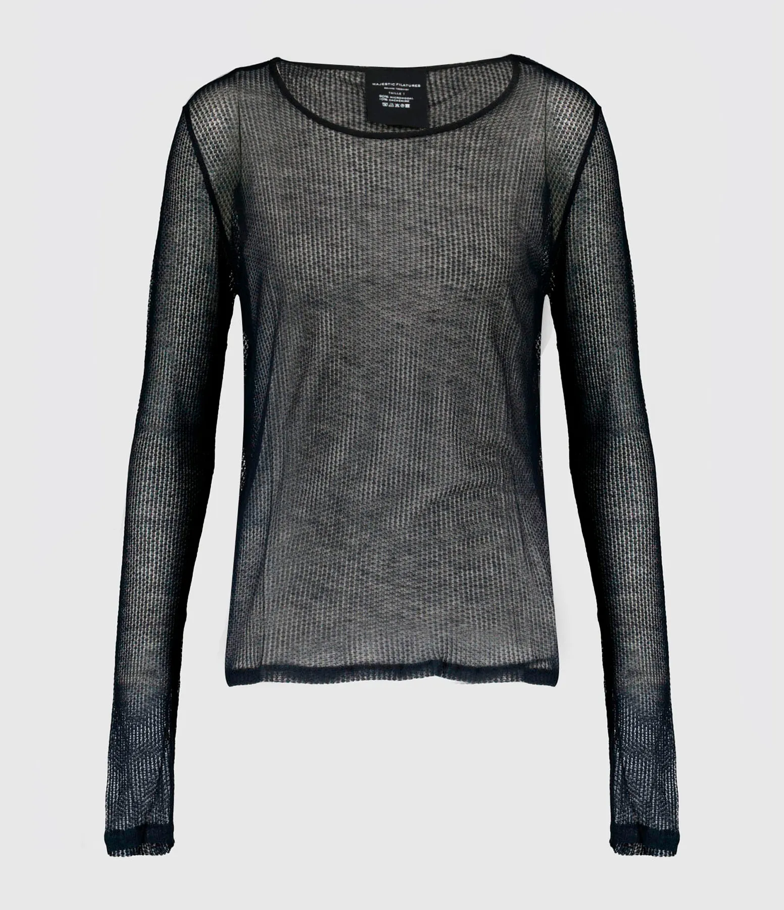 MAJESTIC FILATURES Partager  Tee-Shirt Noir  
