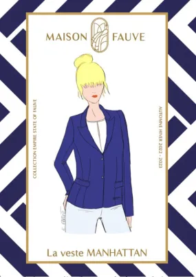 Manhattan Veste - Patron papier - Maison Fauve