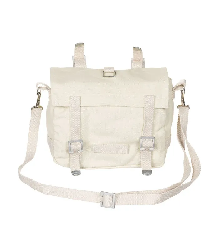 Musette militaire besace Bandoulière Canvas Beige Clair