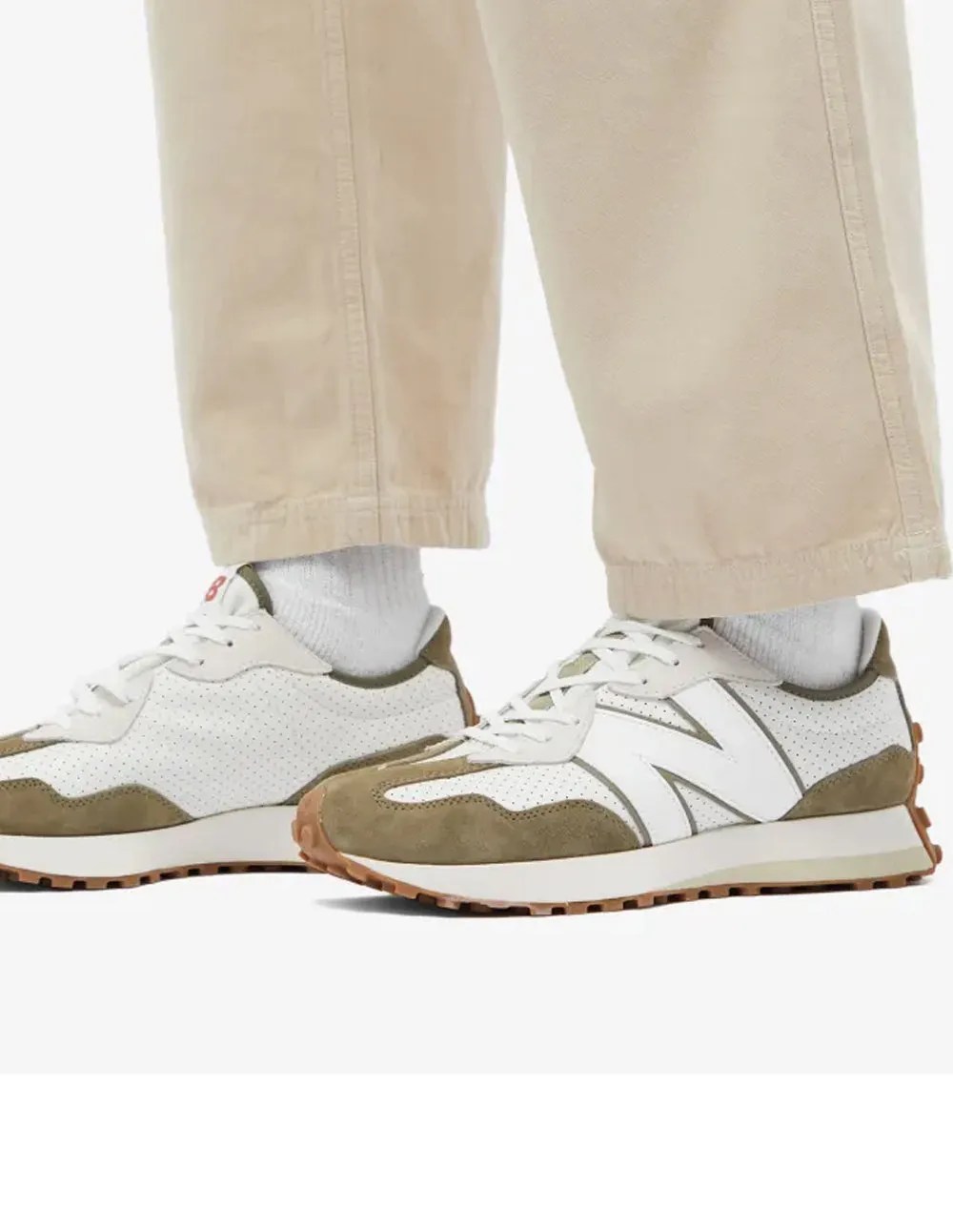 New Balance MS327 PQ Blancas y Verdes Hombre