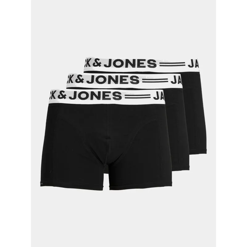 Pack 3 boxers sense noir homme - Jack & Jones | wimod