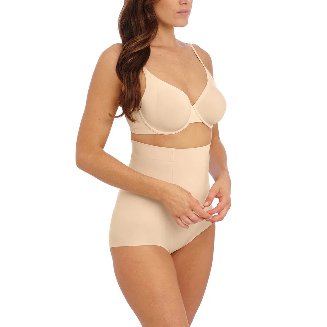 Panties sculptant taille haute - Beige INES SECRET en nylon | 3 Suisses