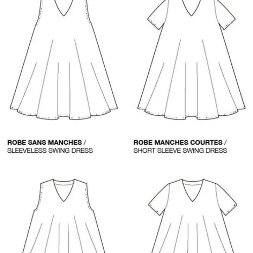 Patron de couture femme, cinderella de marque iam, tailles 36 à 46, robe et top, vente par pochette