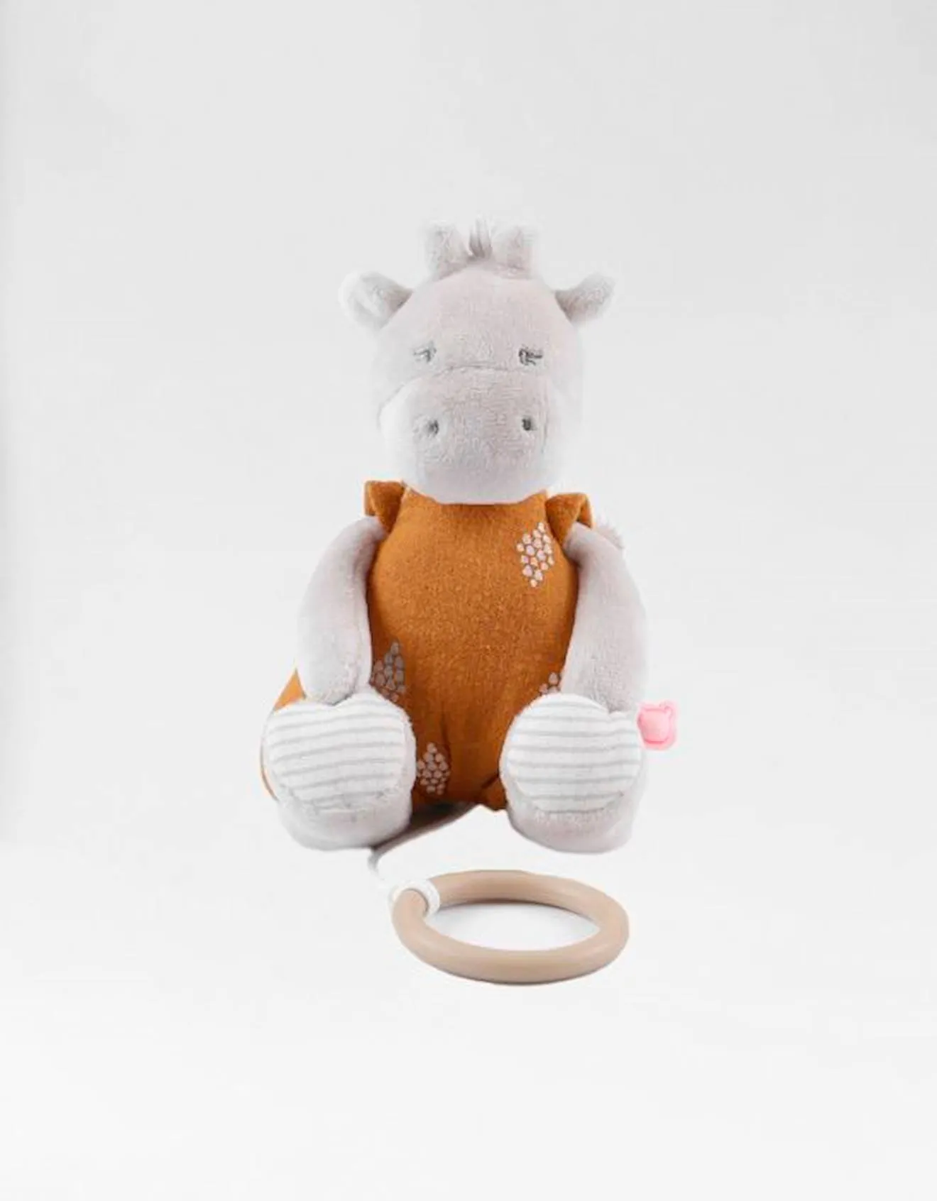 Peluche mini musicale - NOUKIE'S - Tiga Stegi Ops - Beige - Pour bébé beige - Noukies