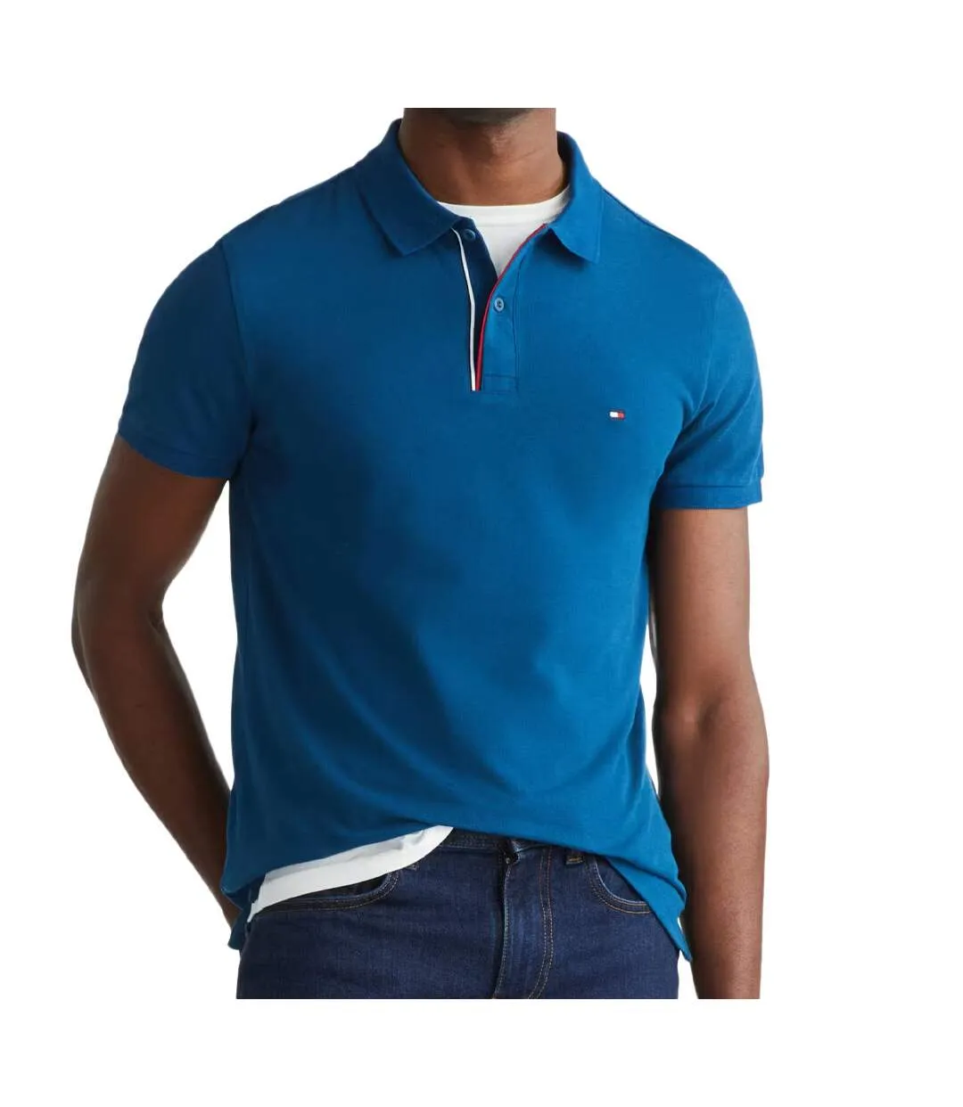 Polo Bleu Homme Tommy Hilfiger Essentiels