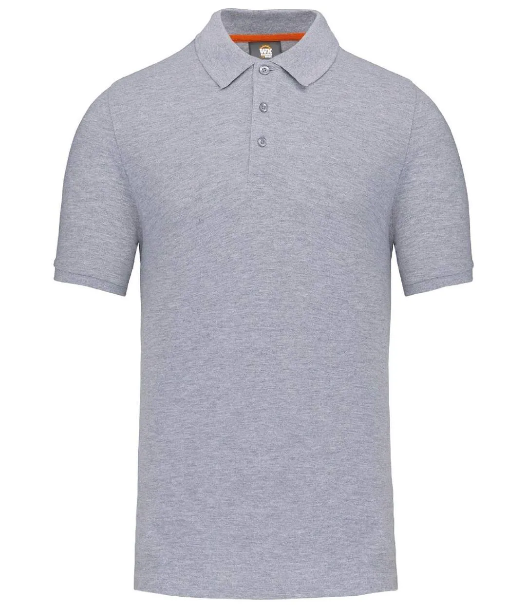 Polo de travail écoresponsable - Homme - WK207 - gris chiné