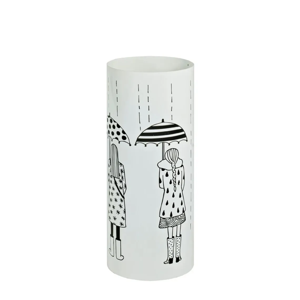 Porte parapluies à motif imprimé  en Métal laqué Blanc | 3 Suisses
