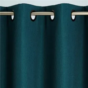 Rideau Occultant thermique aspect natté bleu canard | 3 Suisses
