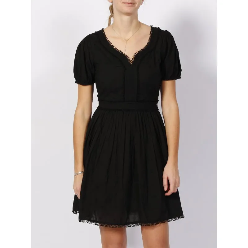 Robe courte à fleurs karmen life écru femme - Only | wimod