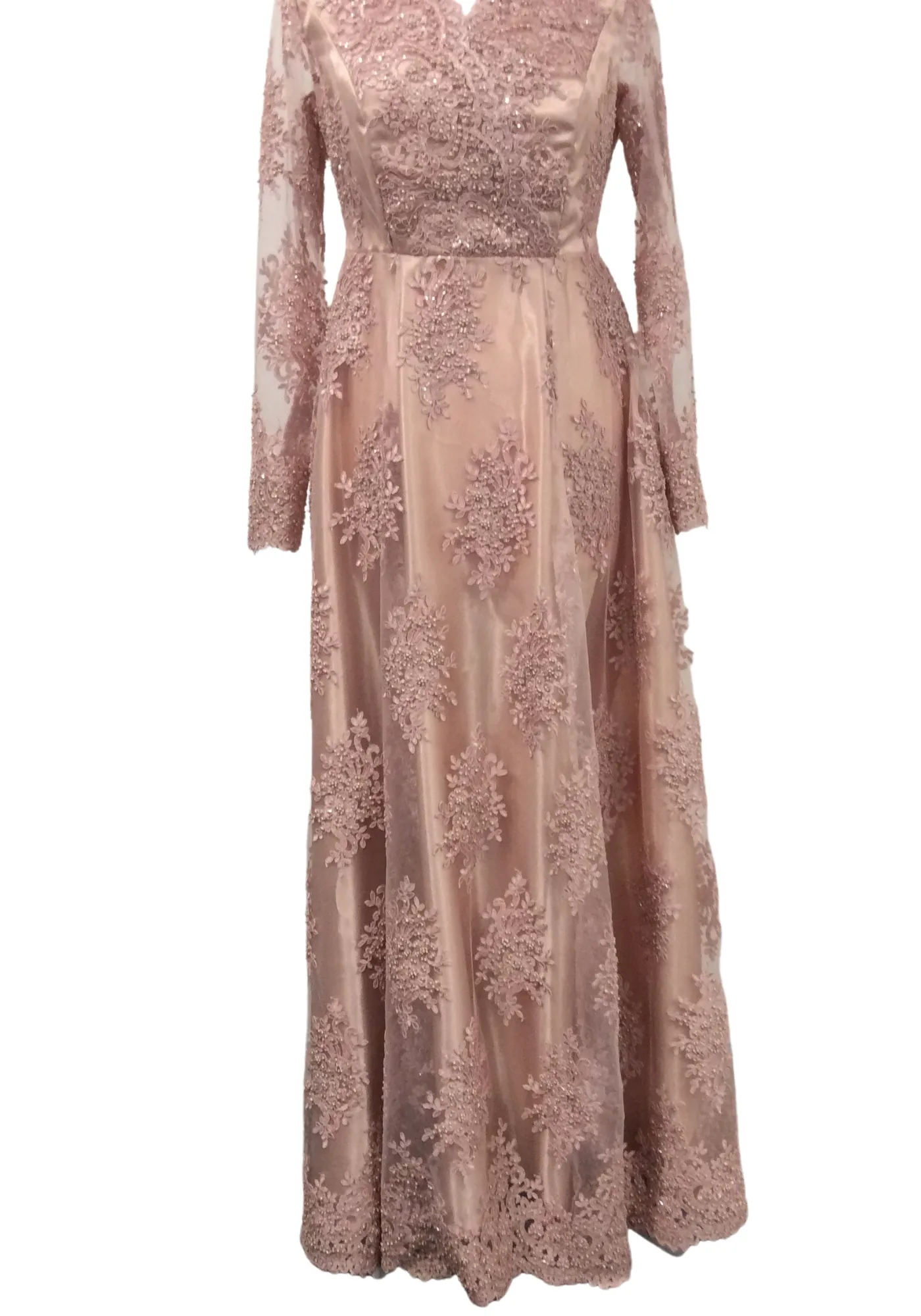 Robe de soirée rose Fatima