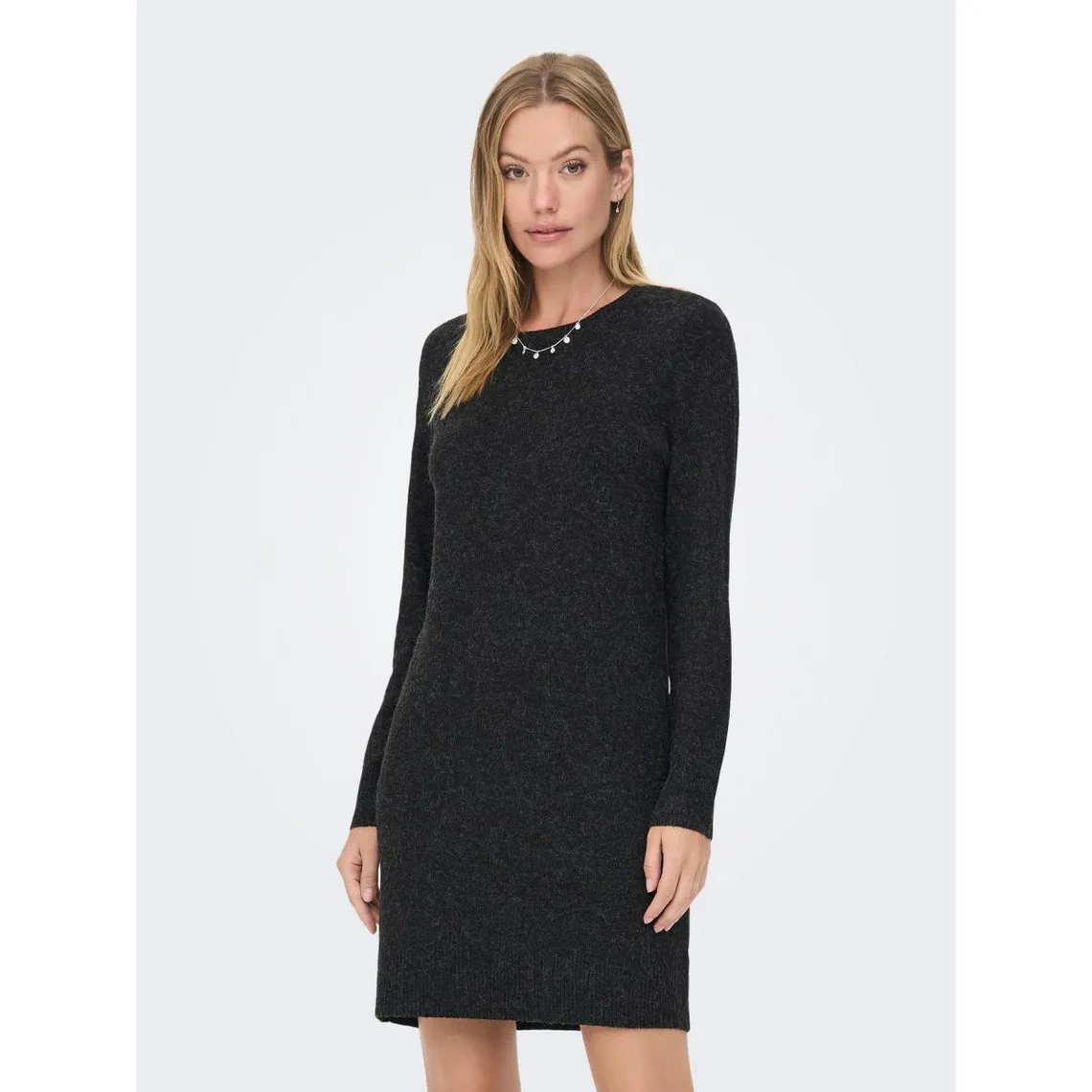 Robe en maille Col rond Manches longues noir Vivi | 3 Suisses