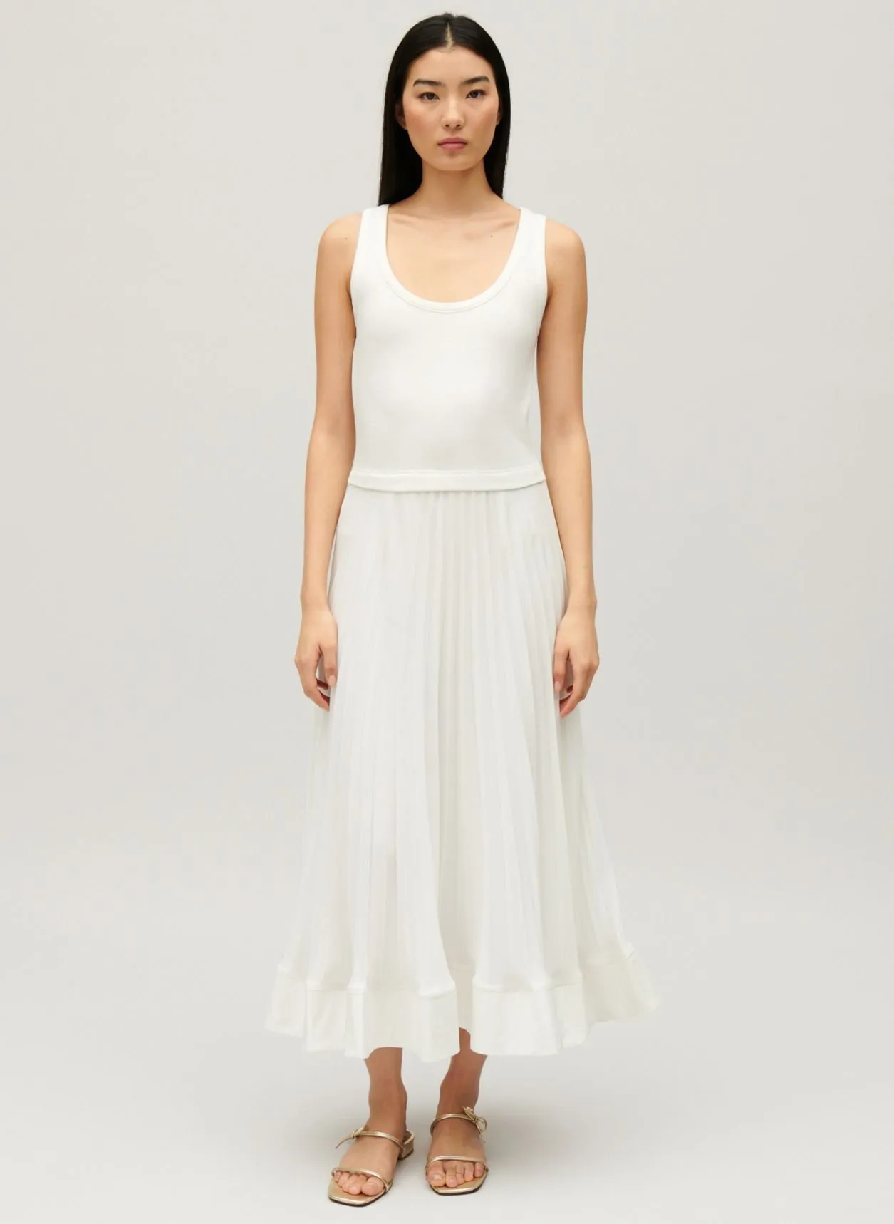 ROBE LONGUE TROMPE L'œIL - CLAUDIE PIERLOT pour FEMME | Printemps